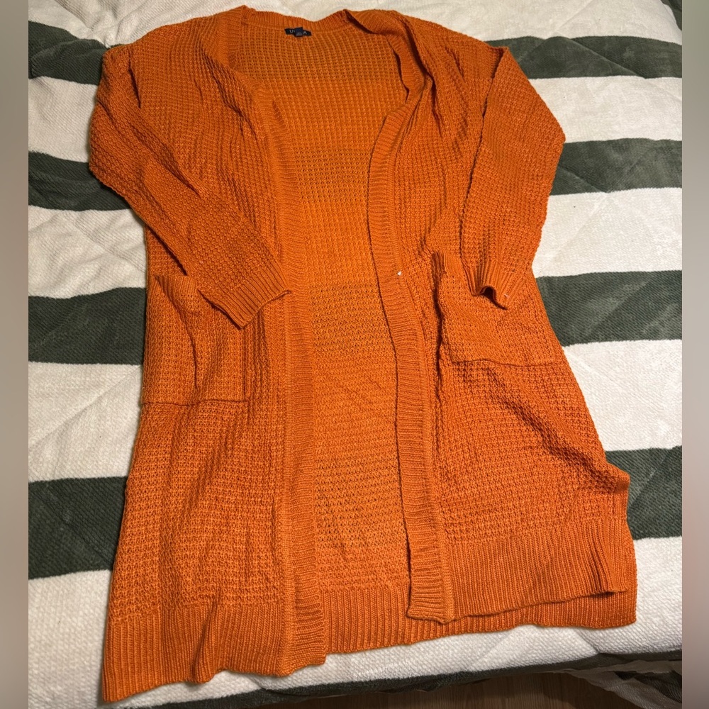 UK2LA Vibrant Orange Women's Cardigan